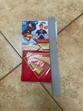 Superman Kids Costume- Cape, Logo, and Bendable Bar